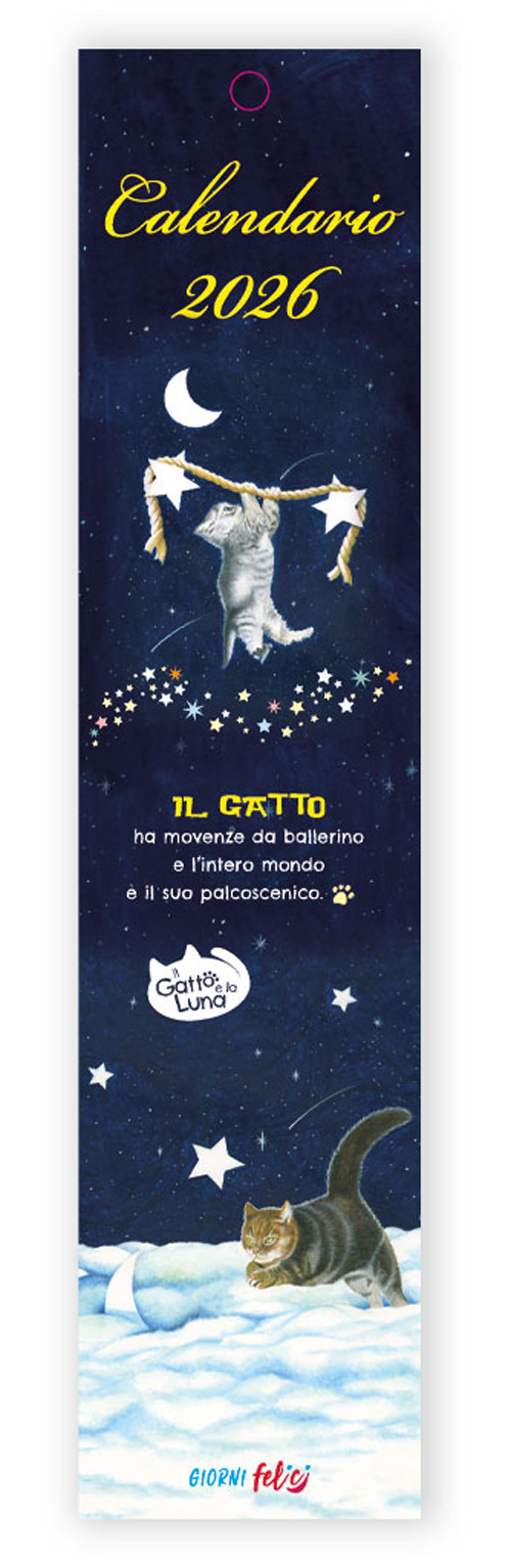 Il gatto e la luna. Calendarietto 2026