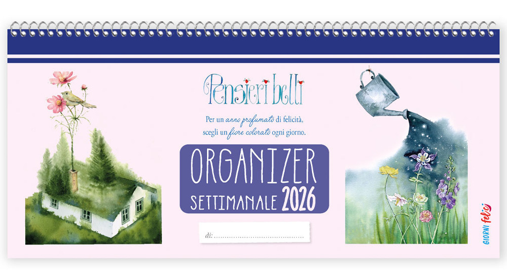 Organizer settimanale 2026. Pensieri belli