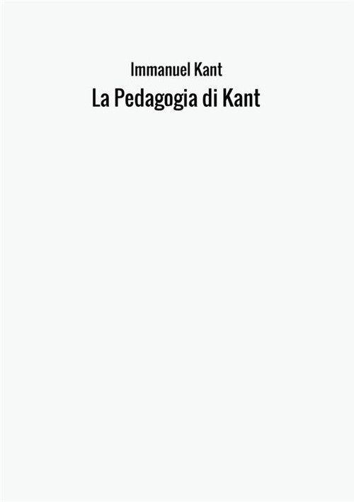 La pedagogia