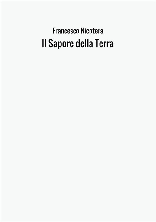 Il sapore della terra