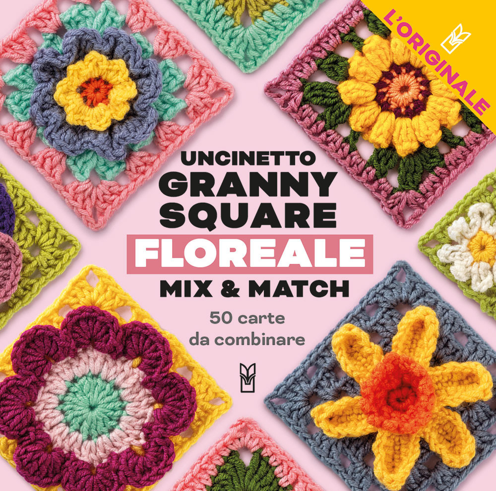Uncinetto Granny Square floreale. Mix & match