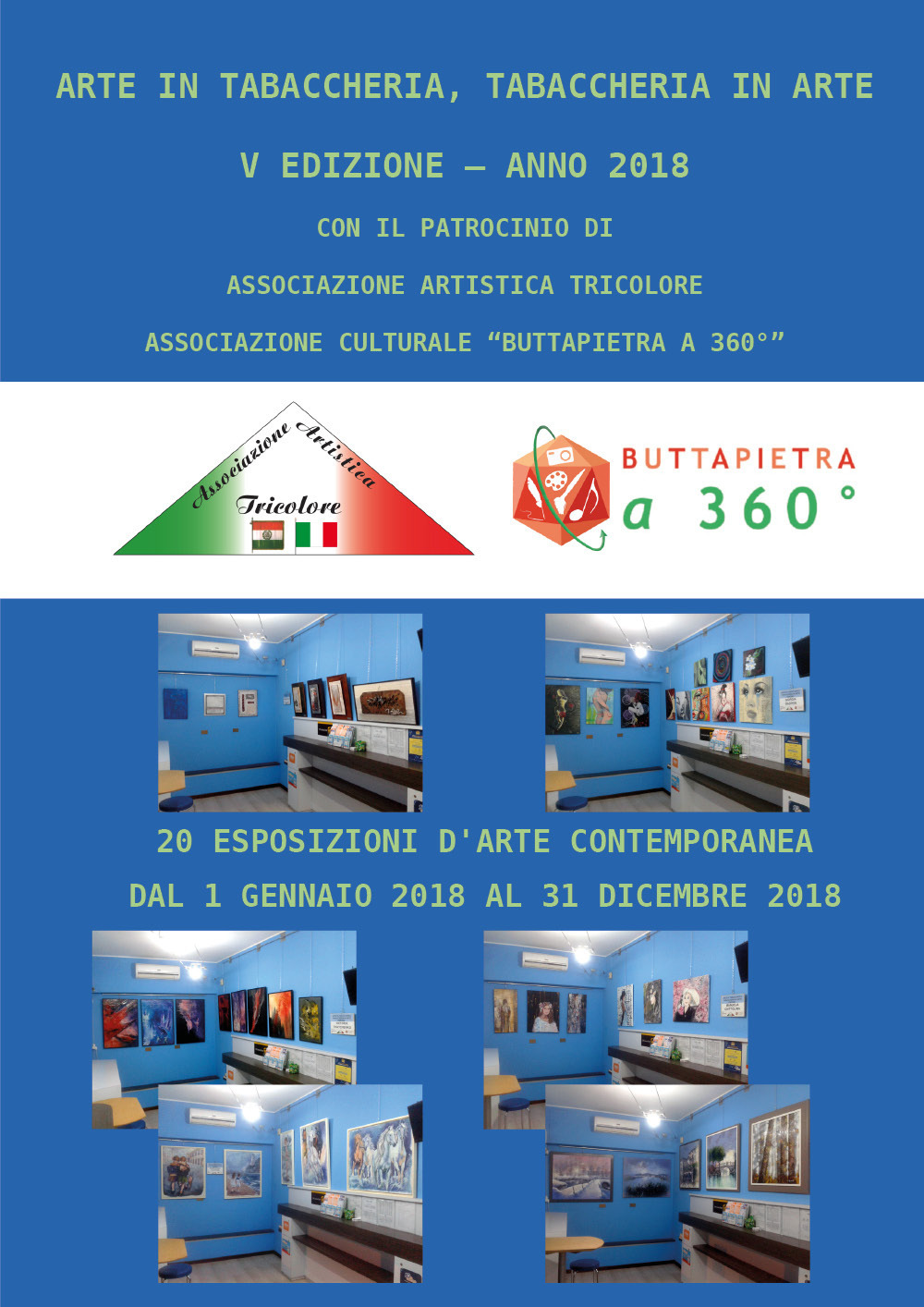 Arte in tabaccheria, tabaccheria in arte. V edizione anno 2018