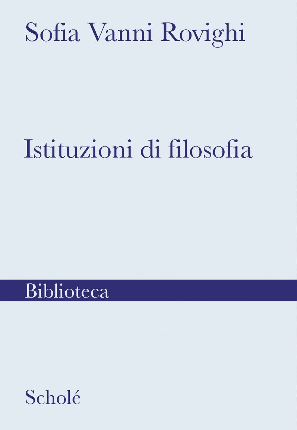 Istituzioni di filosofia