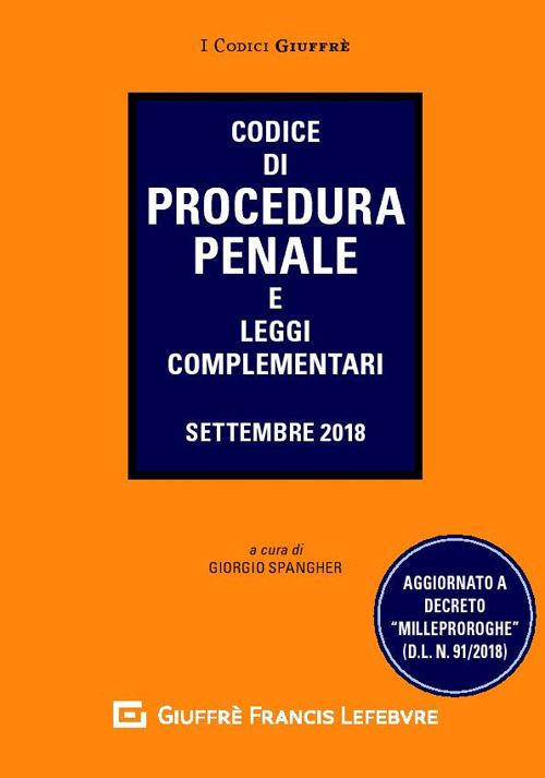Codice di procedura penale e leggi complementari