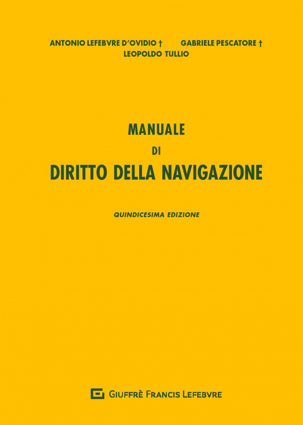 Manuale di diritto della navigazione