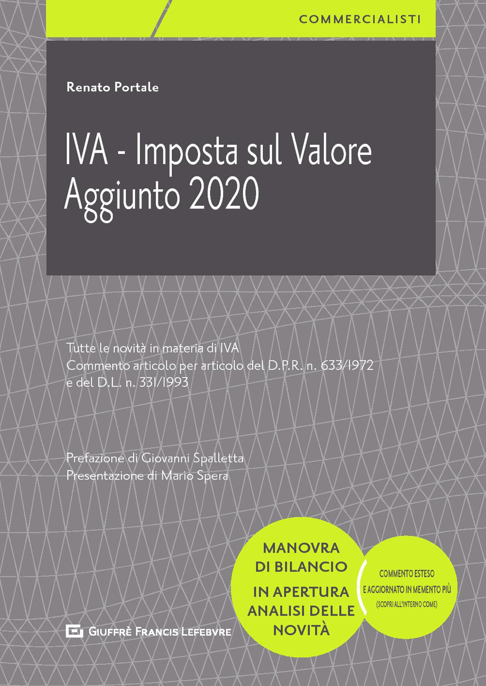 IVA. Imposta sul valore aggiunto 2020
