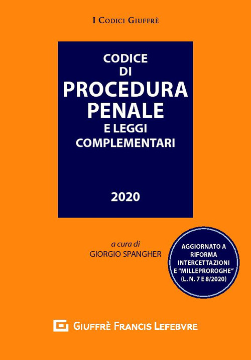 Codice di procedura penale e leggi complementari
