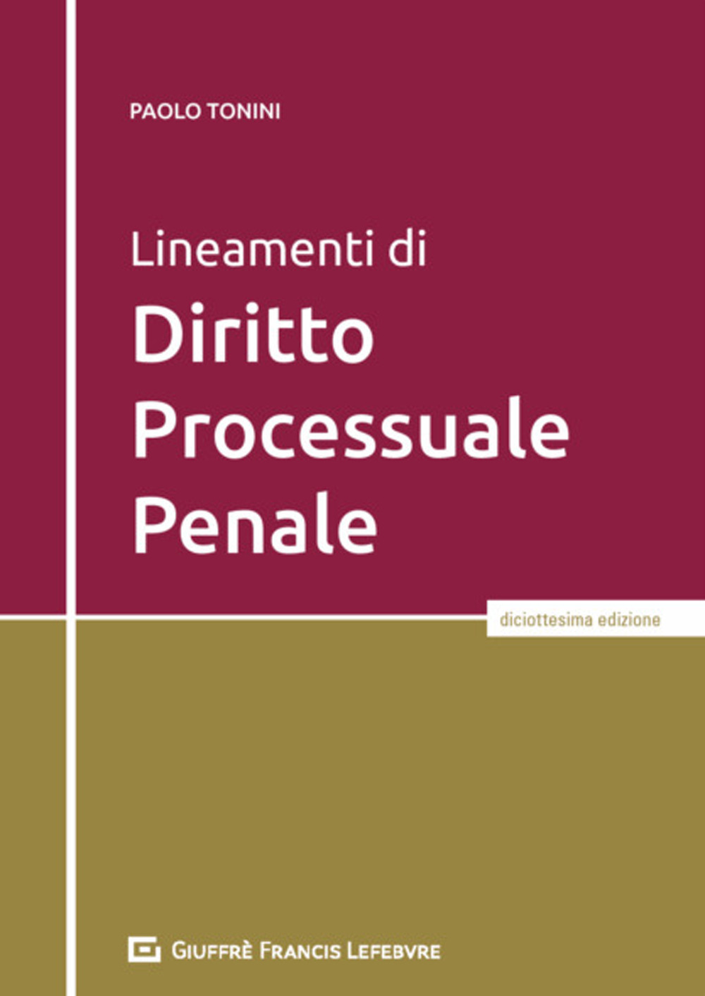 Lineamenti di diritto processuale penale