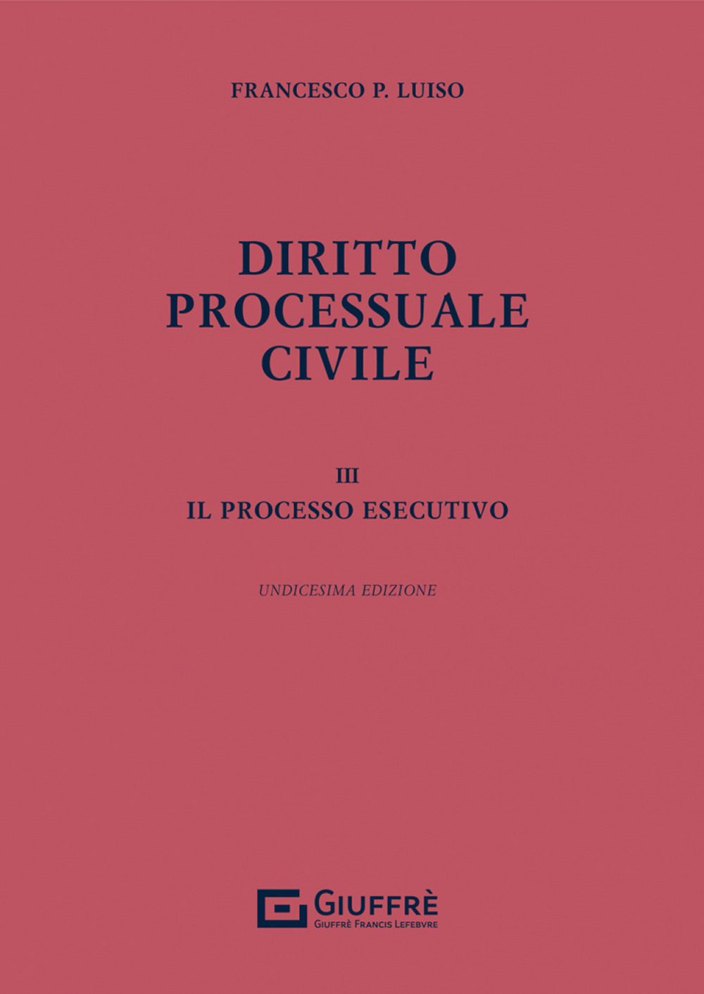 Diritto processuale civile. Vol. 3: Il processo esecutivo
