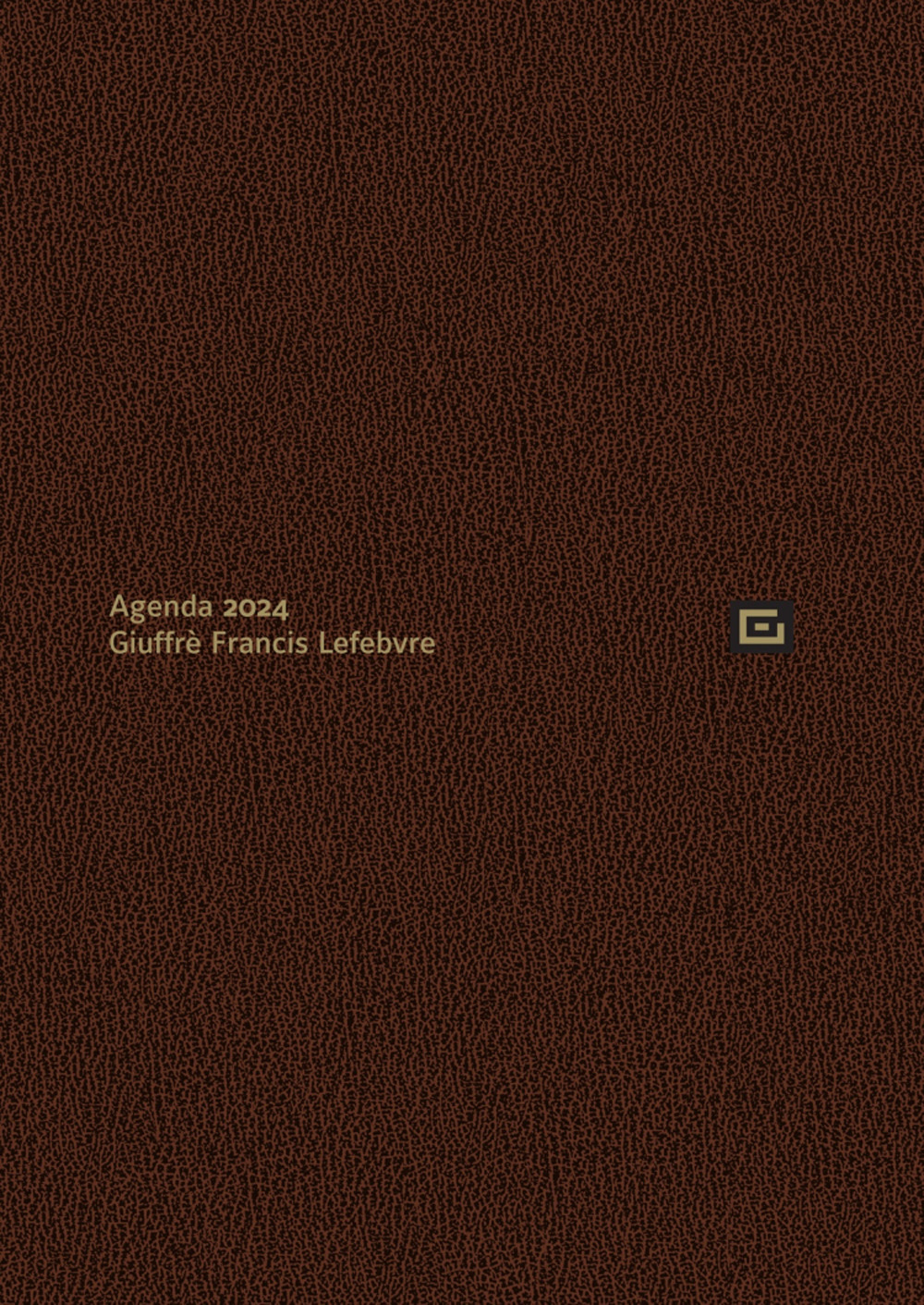 Agenda d'udienza 2024. Ediz. marrone