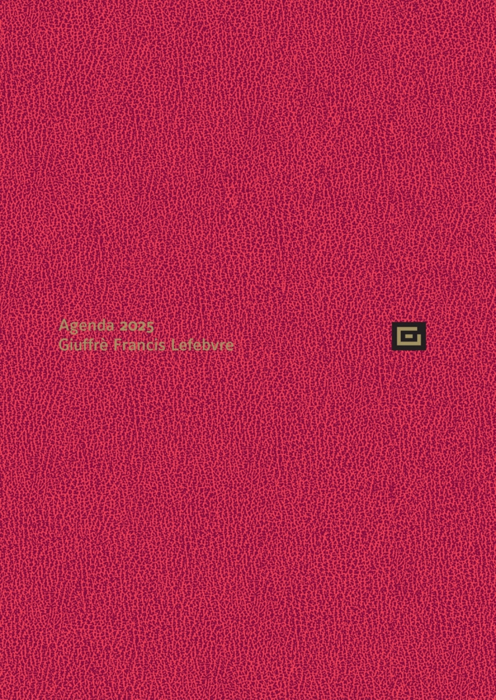 Agenda personale 2025. Ediz. rossa