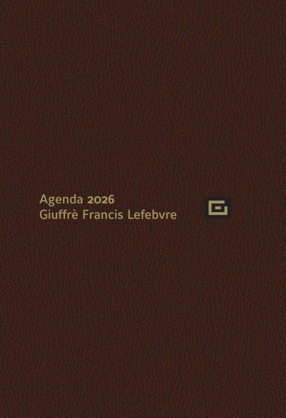 Agenda d'udienza 2026. Ediz. marrone