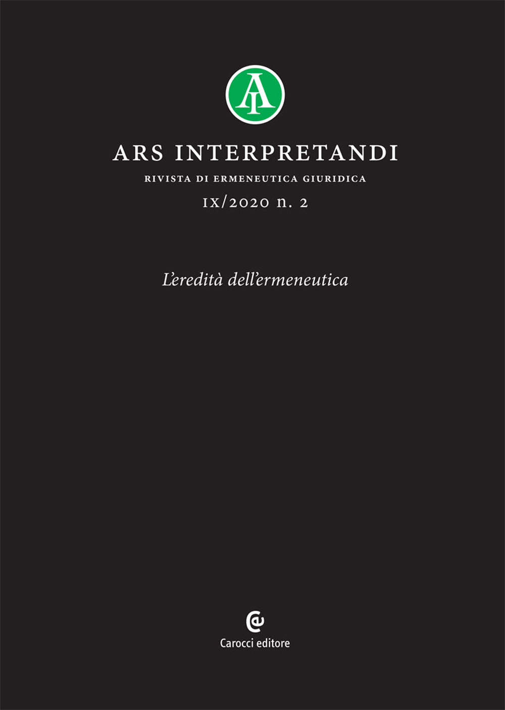 Ars interpretandi. Vol. 2