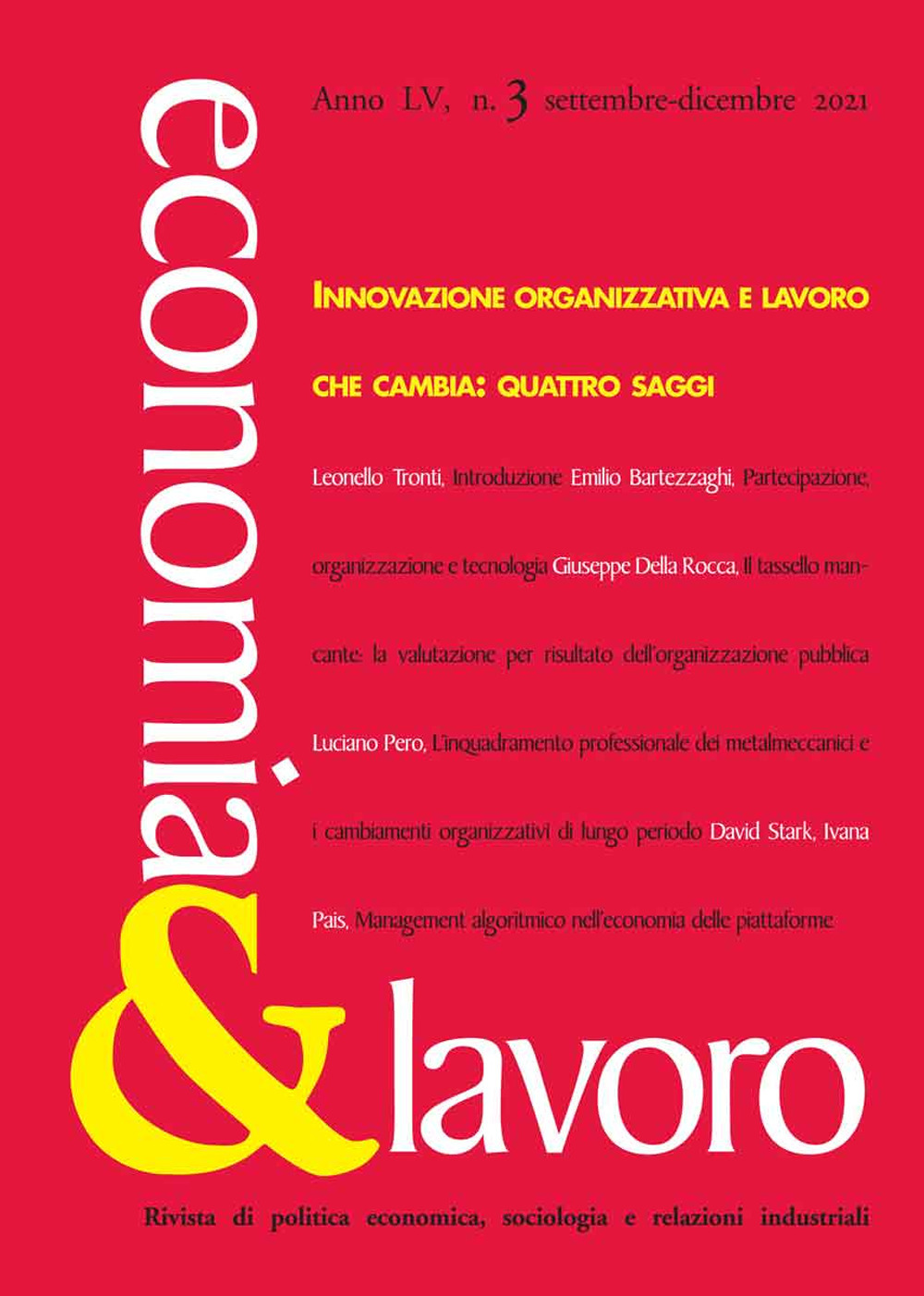 Economia & lavoro. Vol. 3