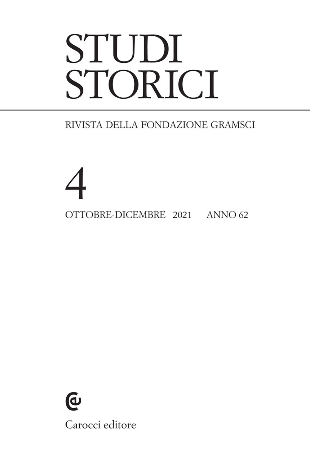 Studi storici. Vol. 4