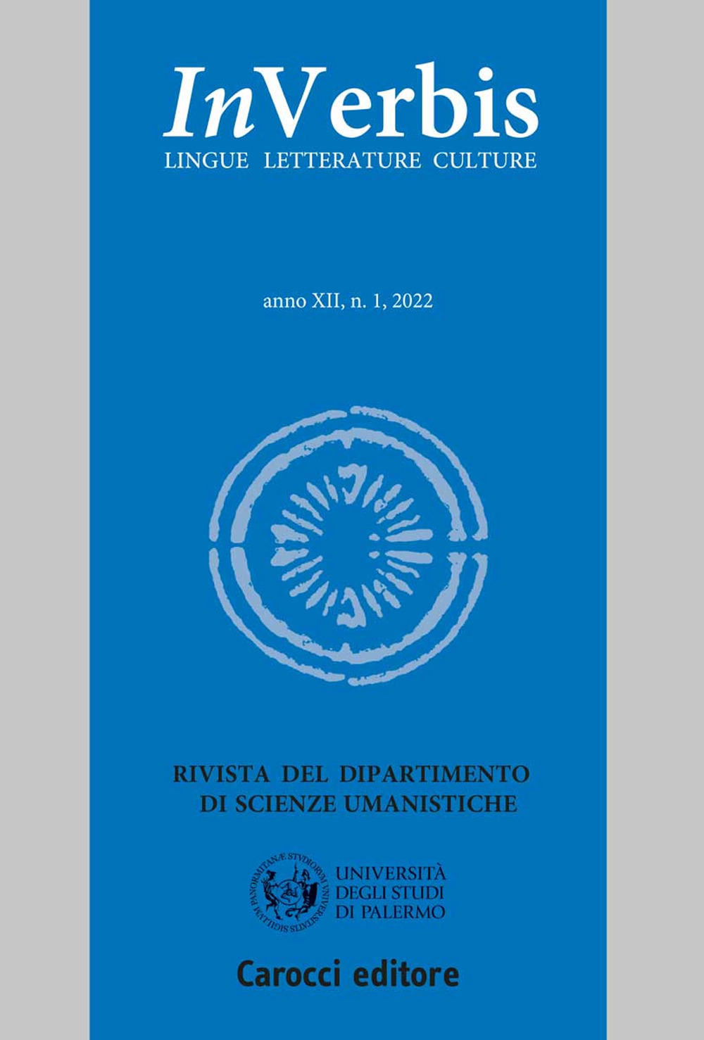 Inverbis. Lingue letterature culture. Vol. 1