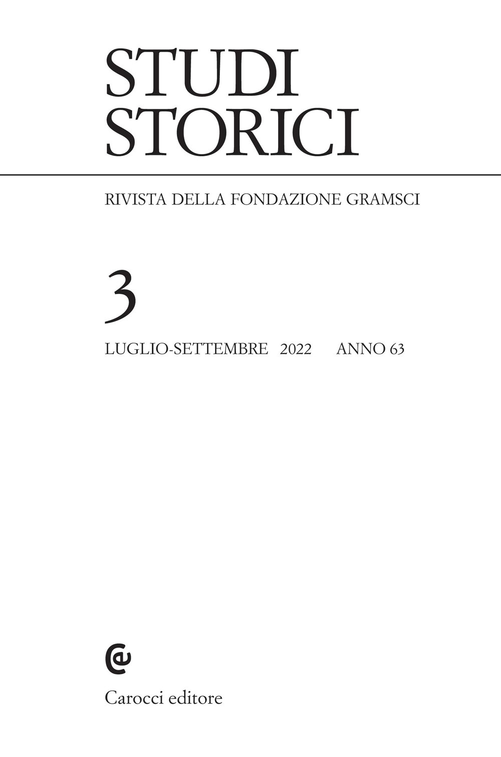 Studi storici. Vol. 3