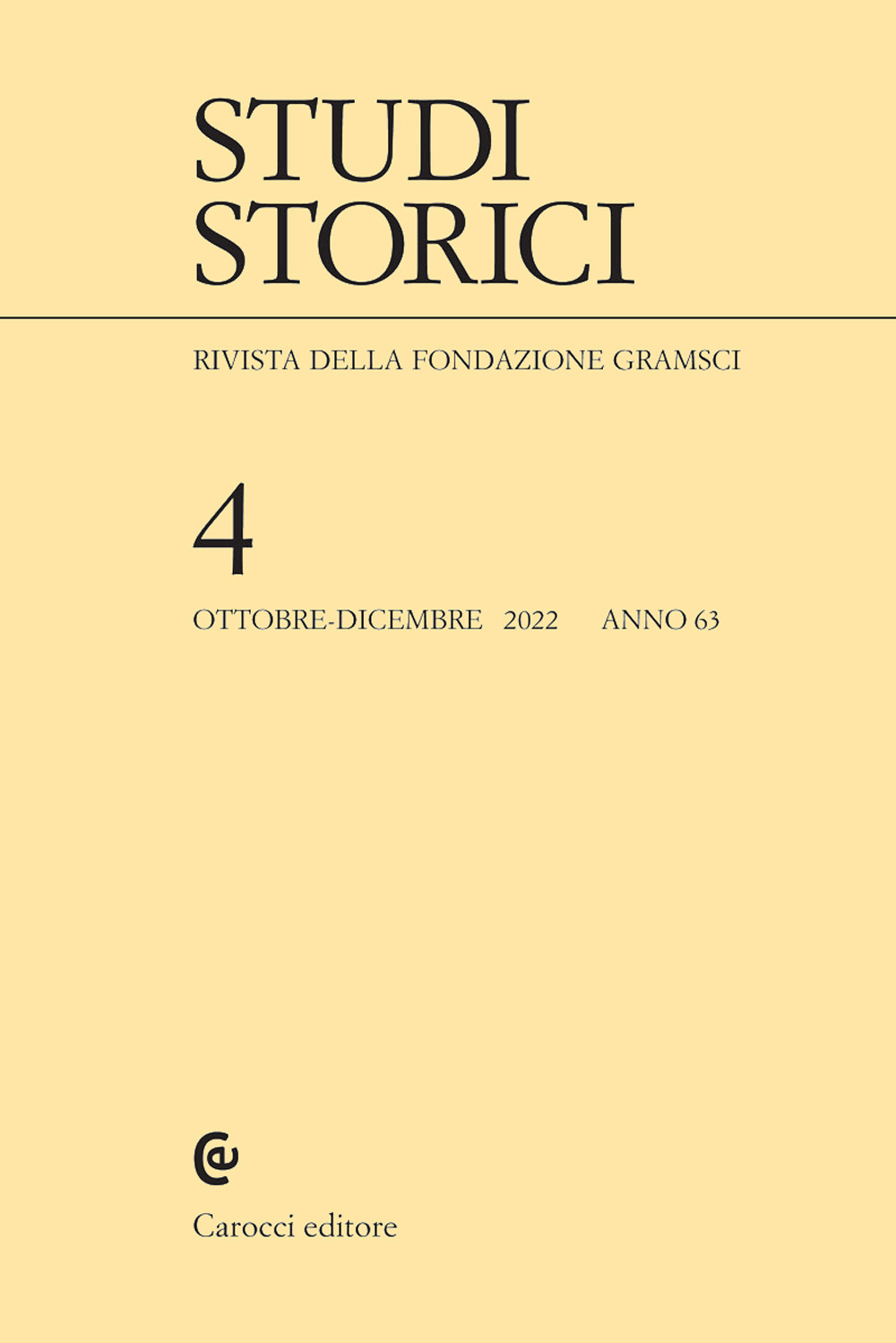 Studi storici. Vol. 4