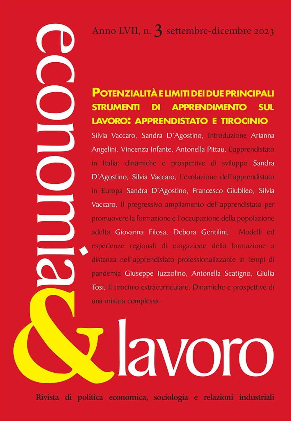 Economia & lavoro. Vol. 3