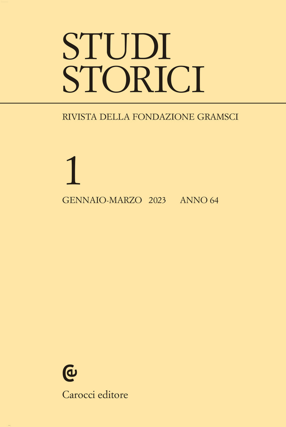 Studi storici. Vol. 1