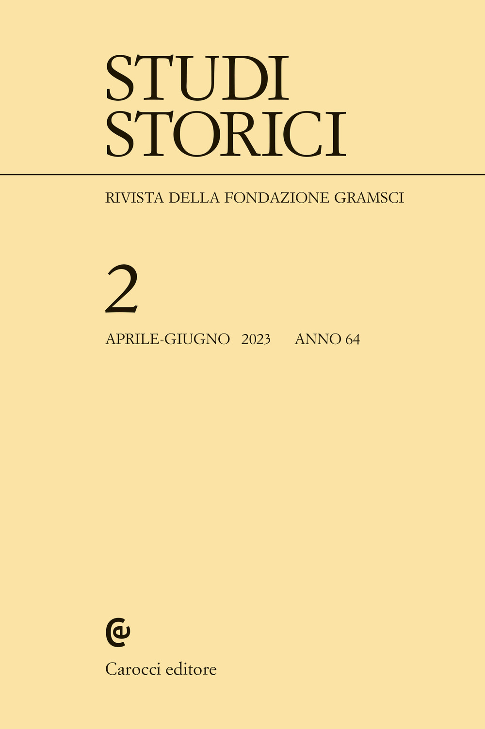 Studi storici. Vol. 2
