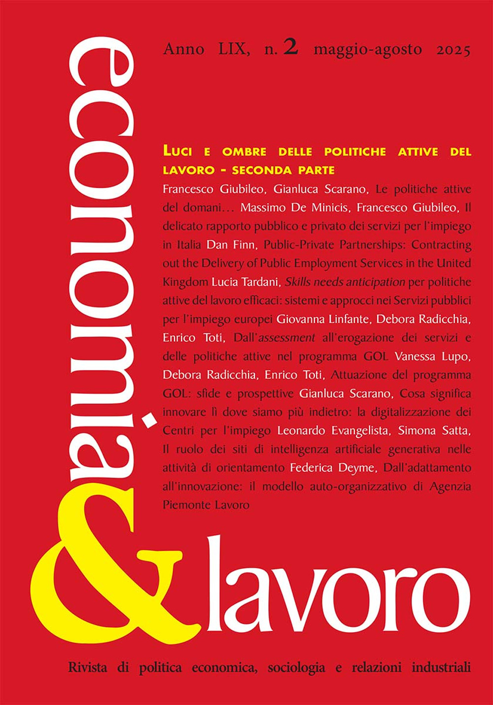 Economia & lavoro. Vol. 2