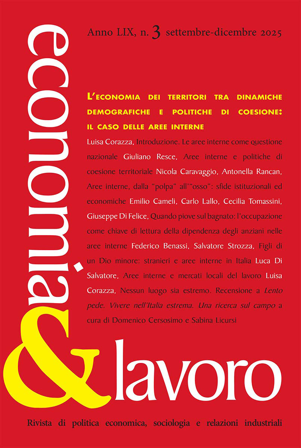 Economia & lavoro. Vol. 3