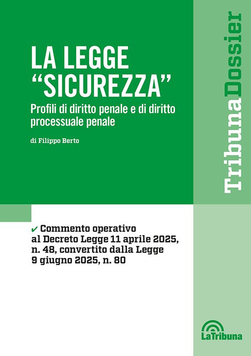 La legge «Sicurezza». Profili di diritto penale e di diritto processuale penale