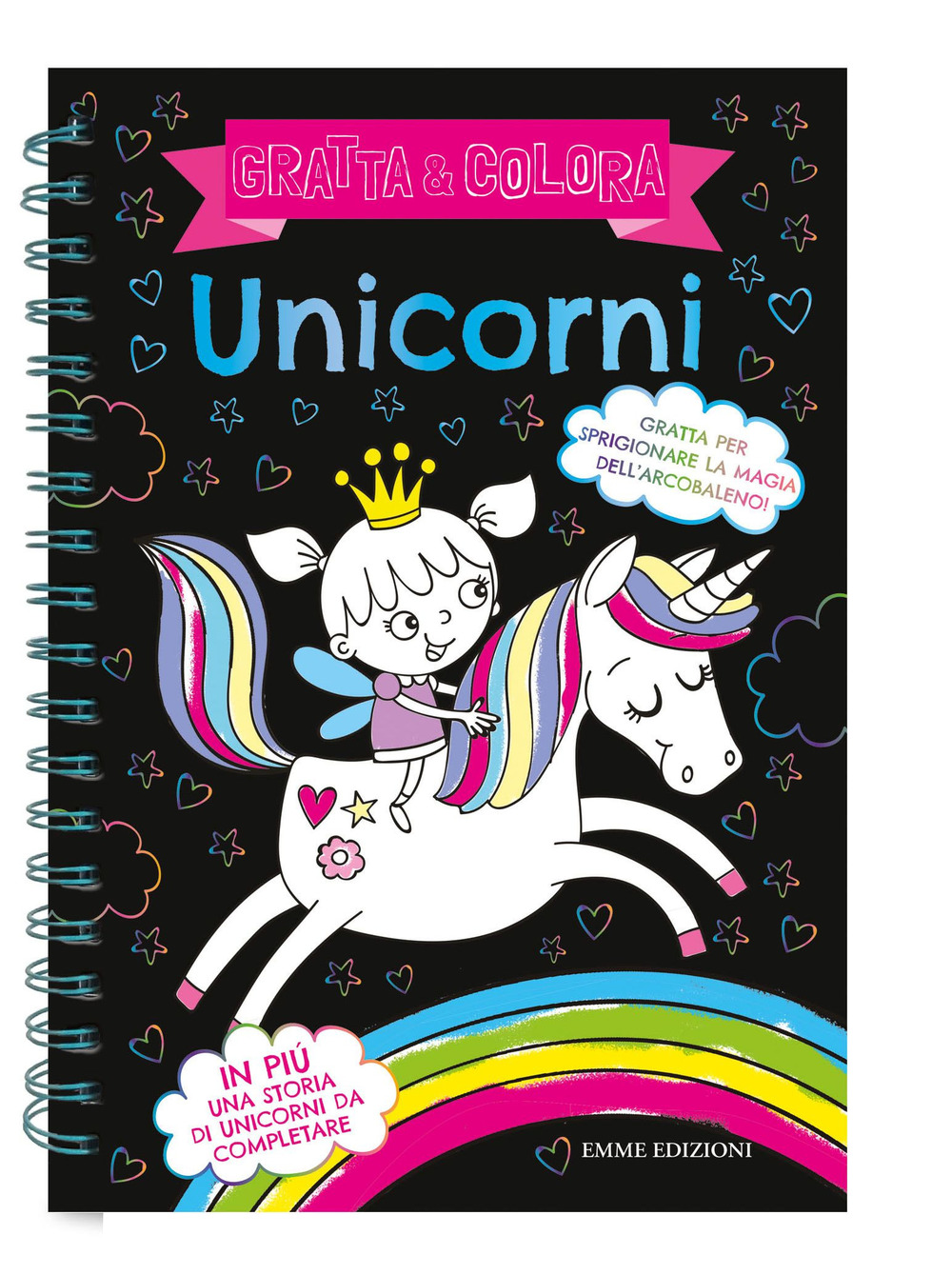 Unicorni. Gratta & colora