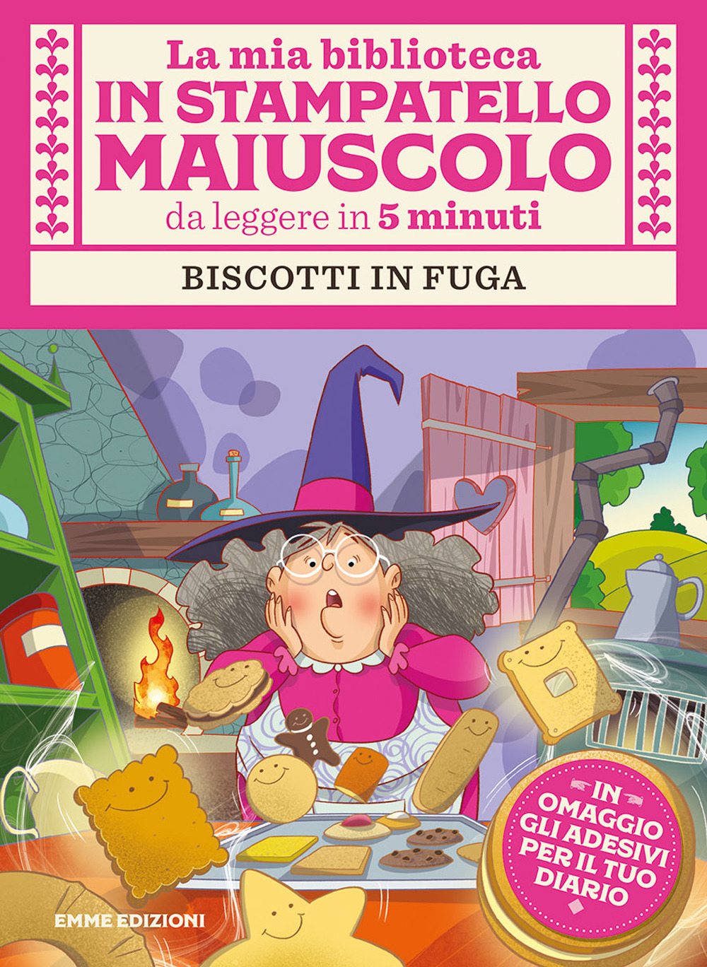 Biscotti in fuga. Con adesivi. Stampatello maiuscolo