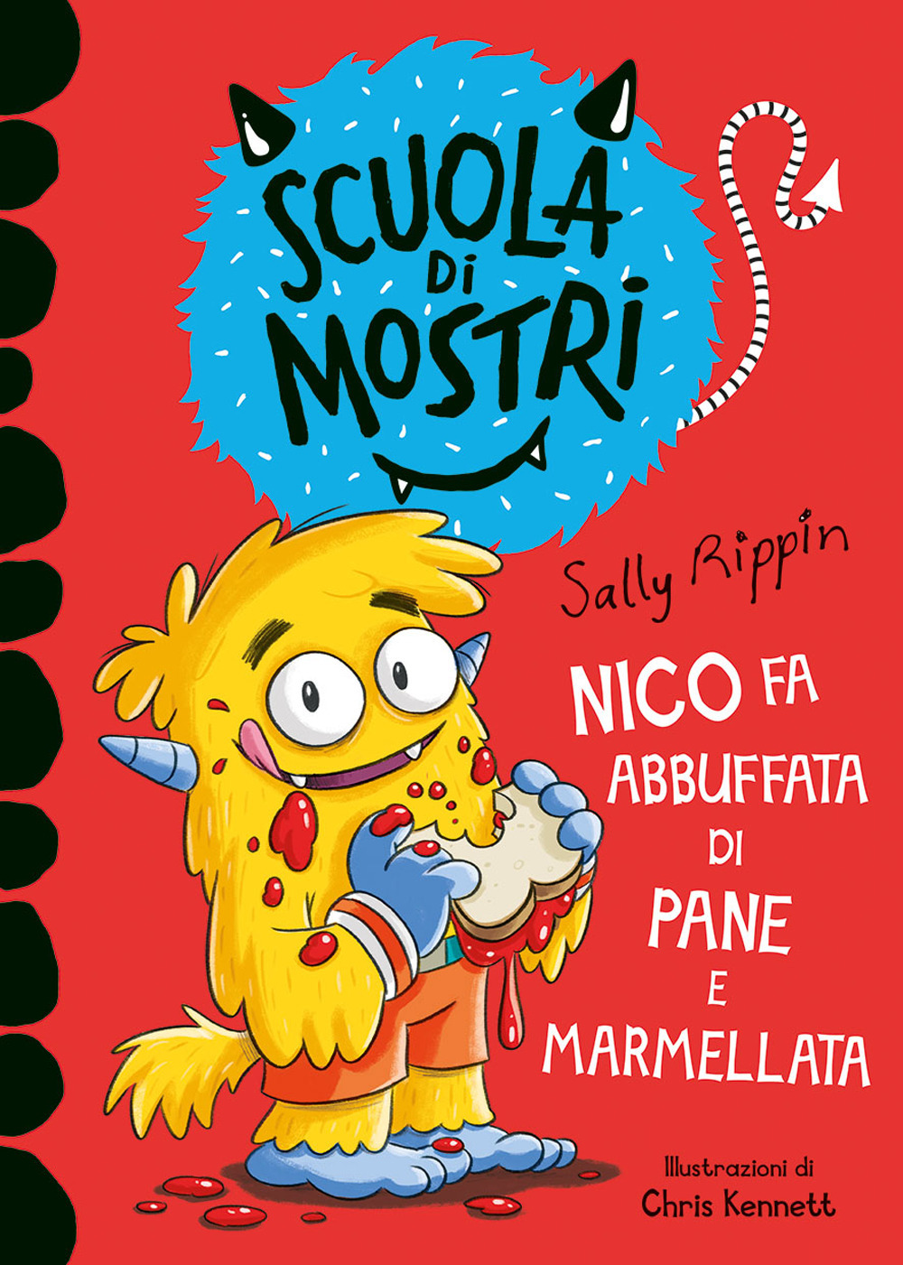 Nico fa abbuffata di pane e marmellata. Scuola di mostri