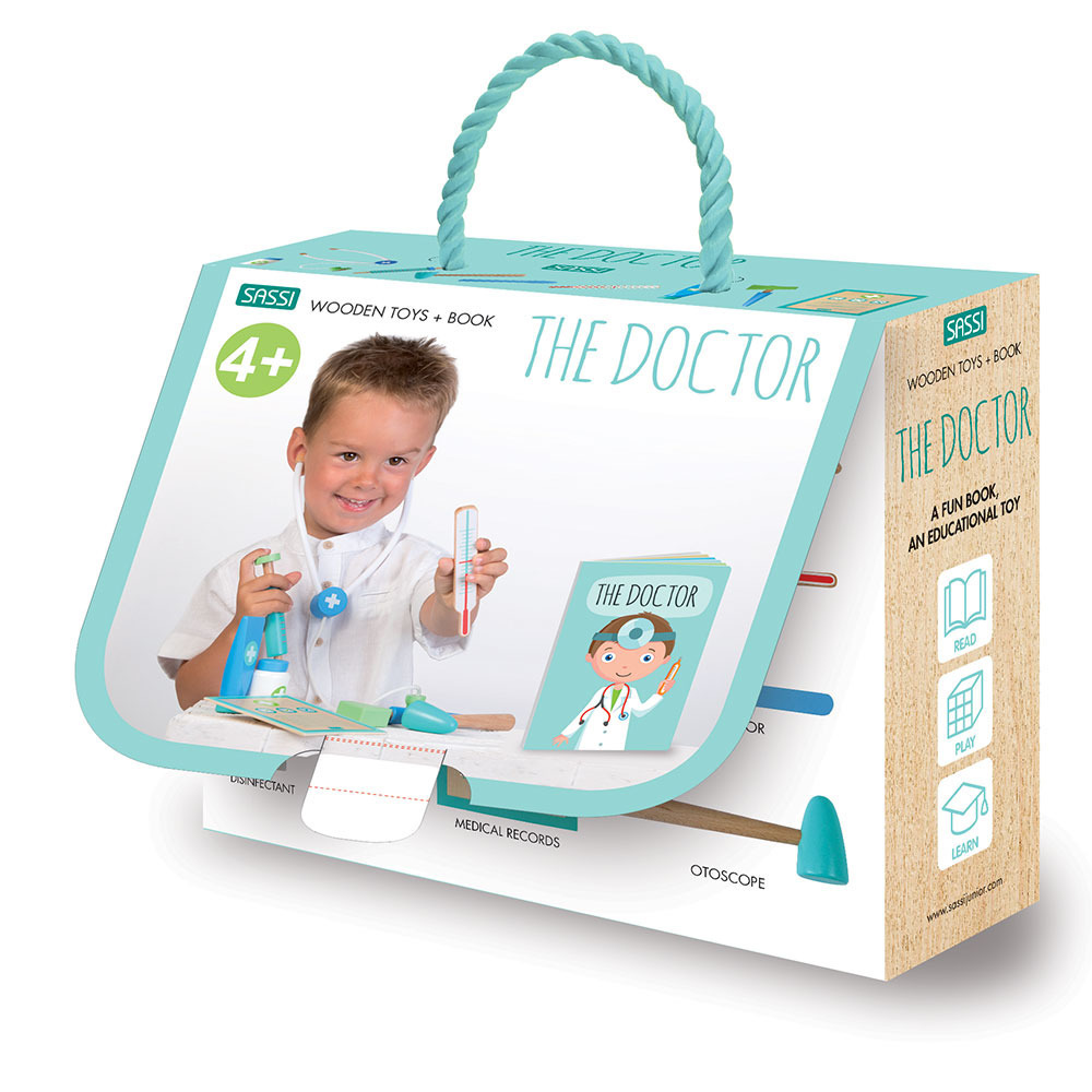 The doctor. Wooden toys