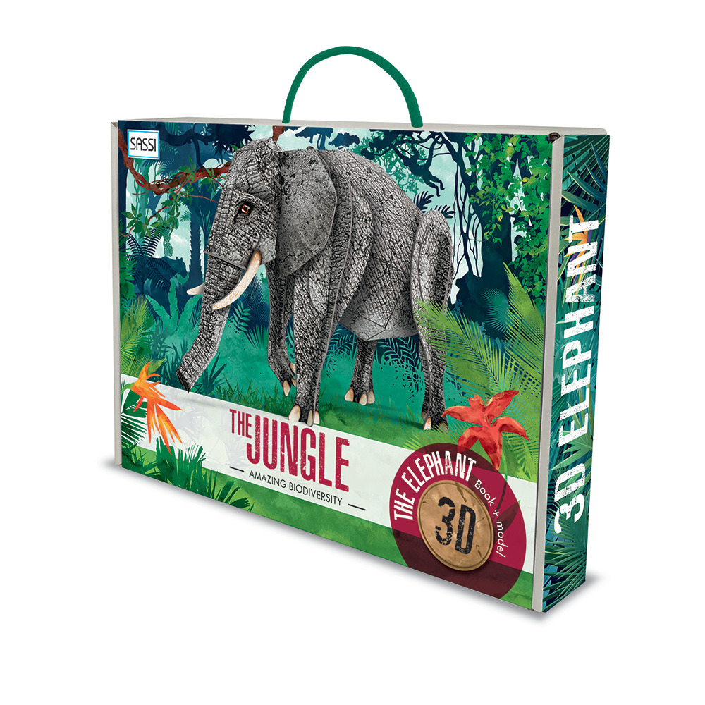 The jungle. The elephant 3D