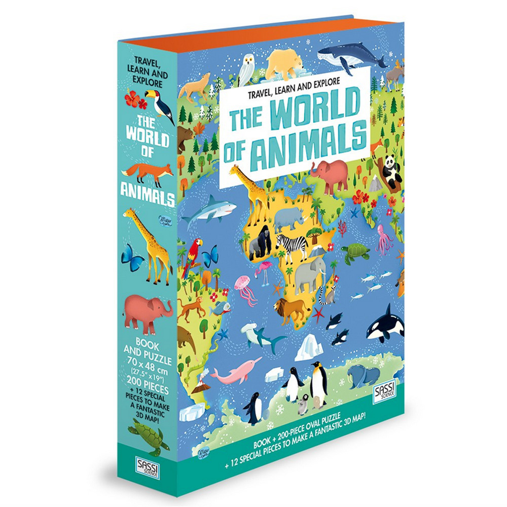 The world of animals. Travel, learn and explore