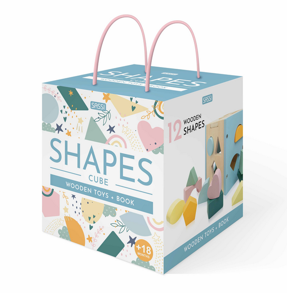 Shapes cube. Wooden toys