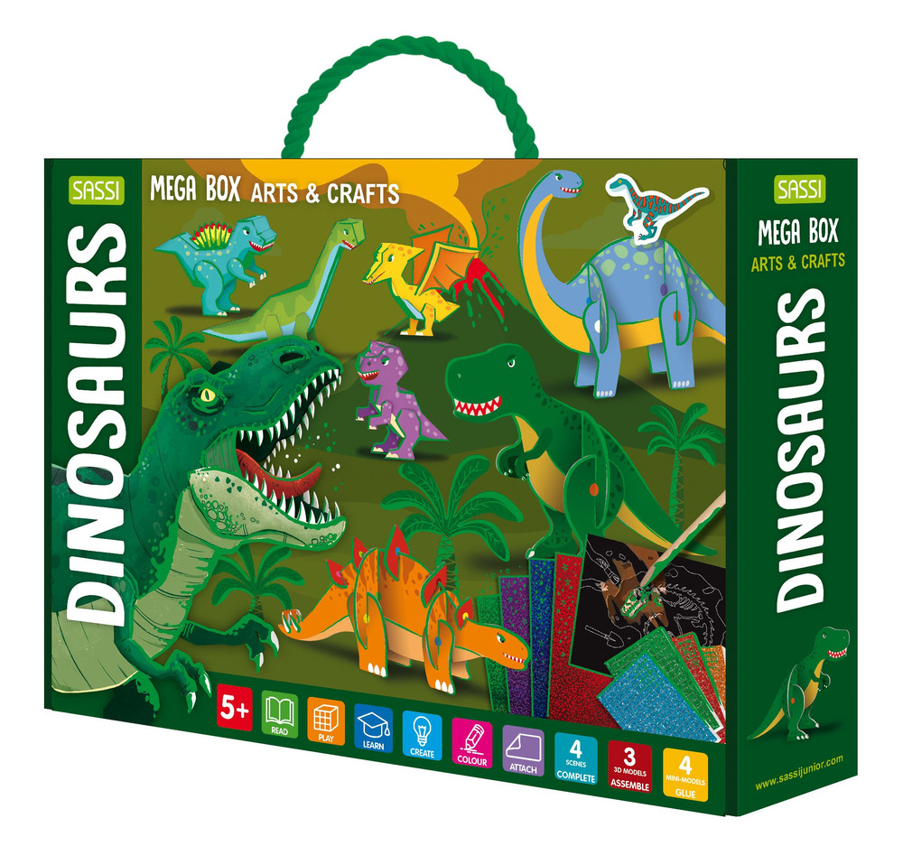 Dinosaurs. Mega box arts & crafts