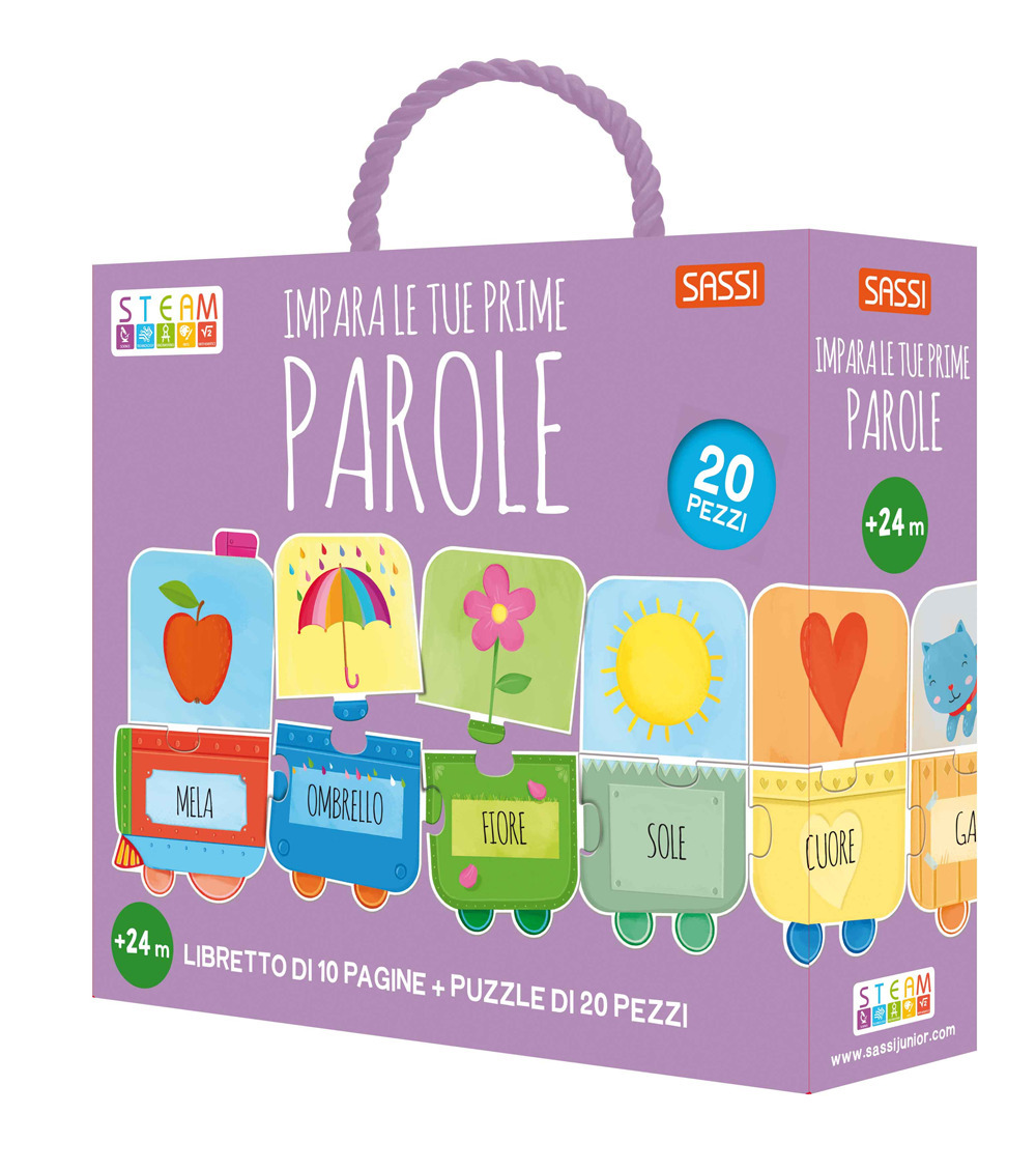 Impara le tue prime parole. Steam puzzle