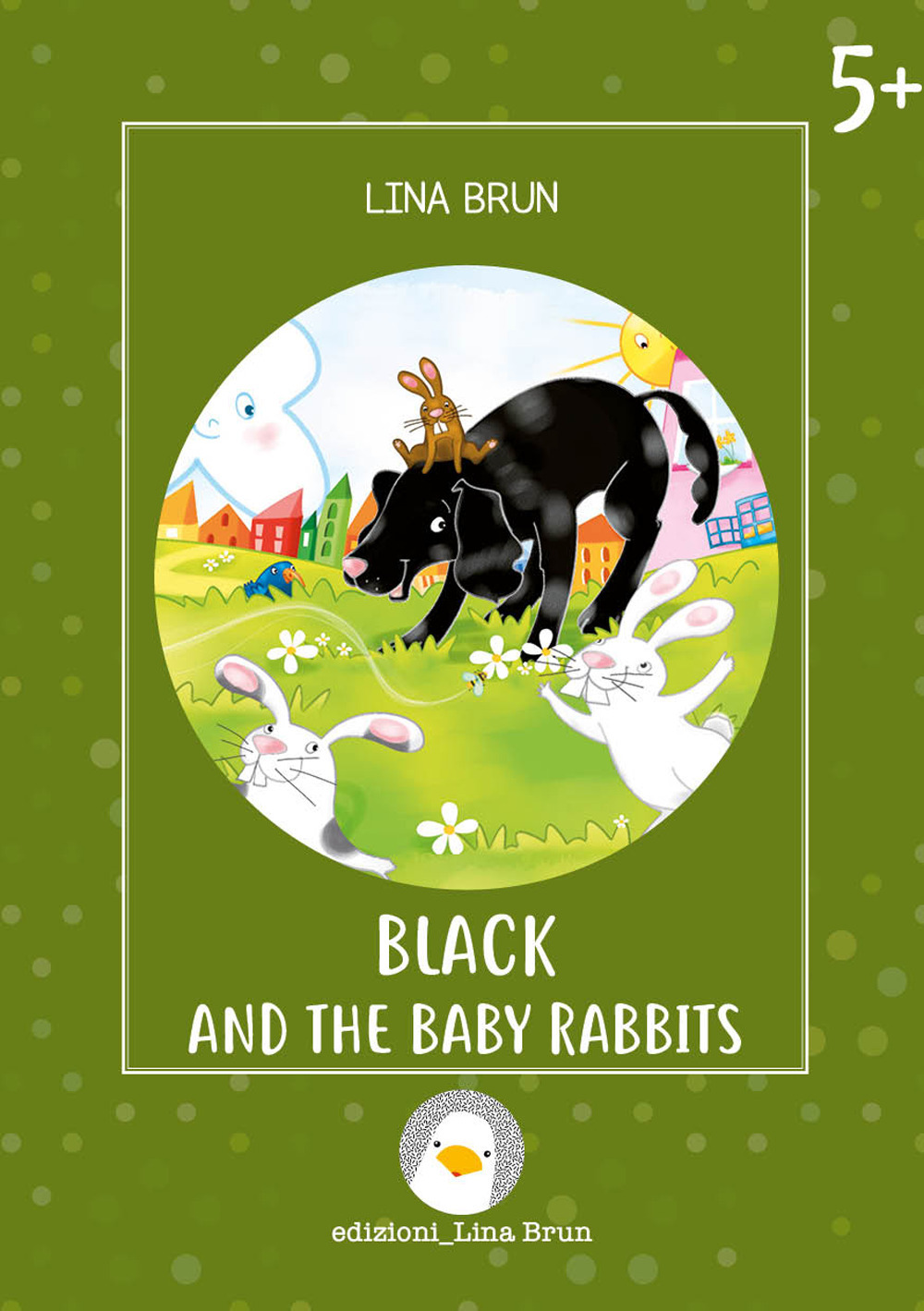Black and the baby rabbits
