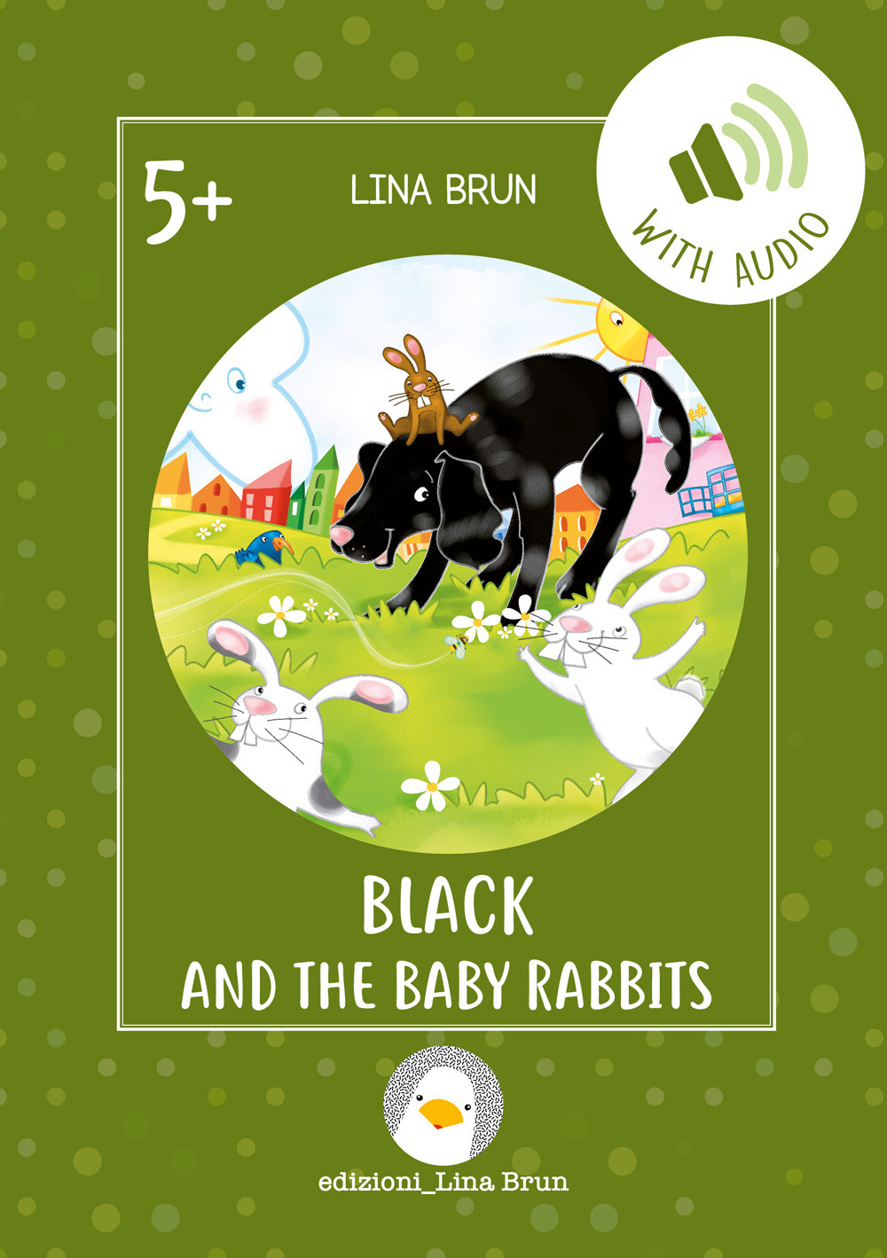 Black and the baby rabbits