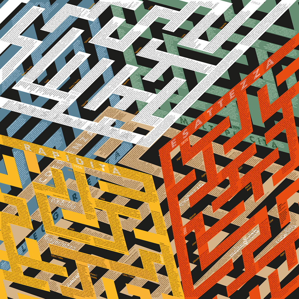 Labirinti. Omaggio a Italo Calvino. Mappa in pvc cm 100 x 100