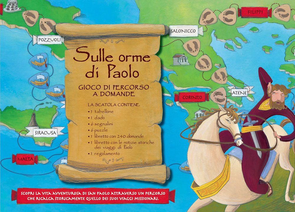 Sulle orme di Paolo. Gioco di percorso a domande