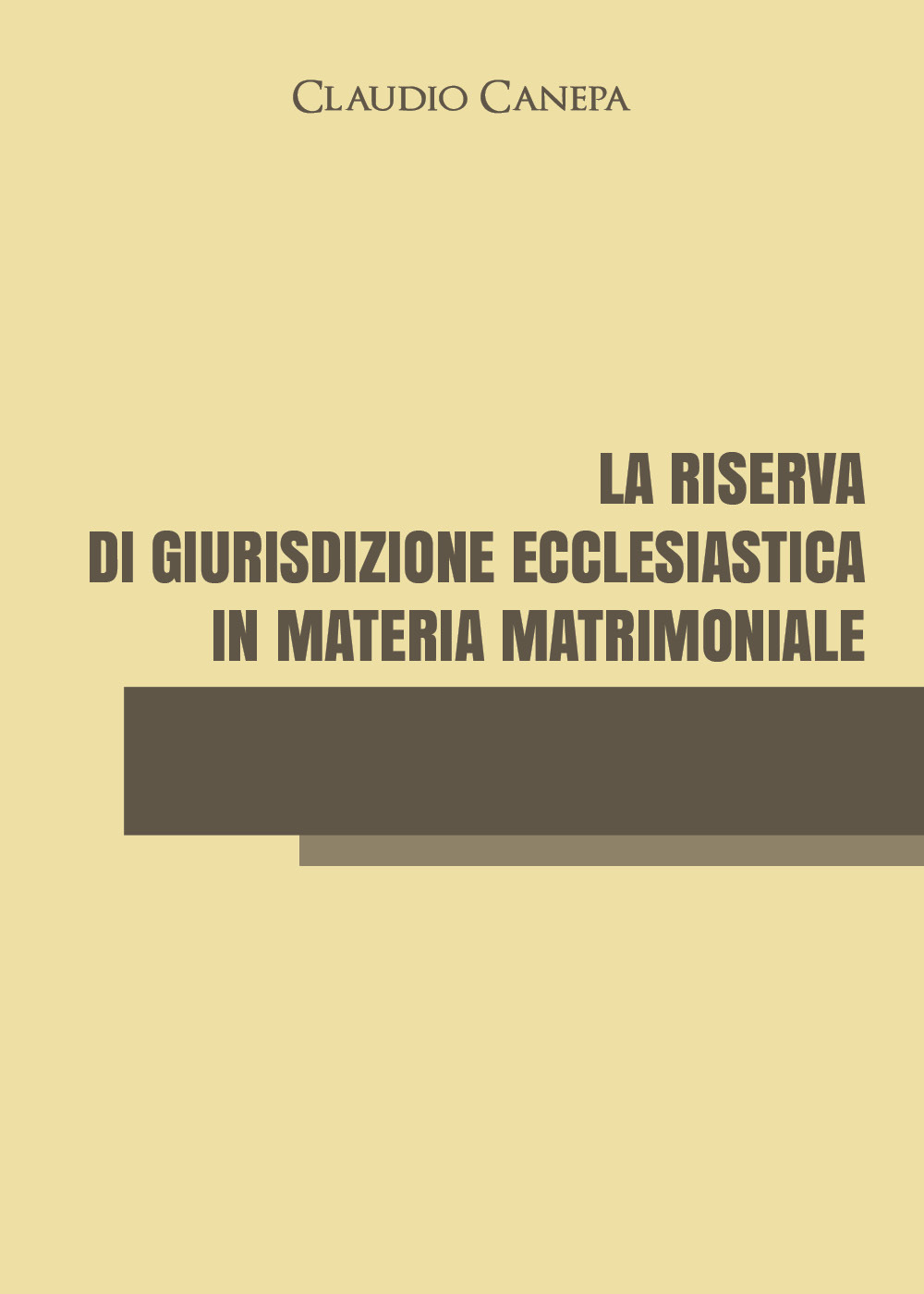 La riserva di giurisdizione ecclesiastica in materia matrimoniale