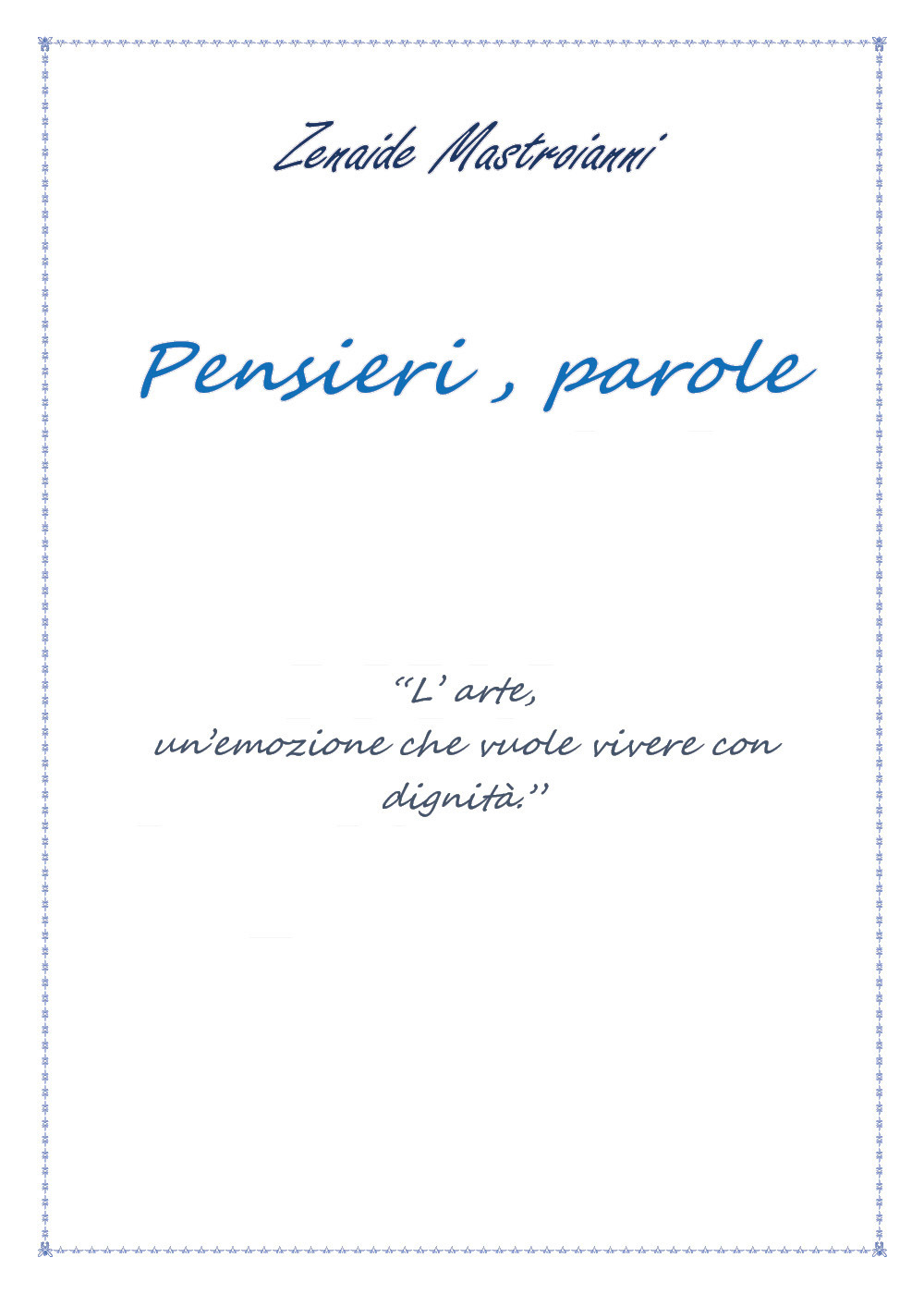 Pensieri, parole