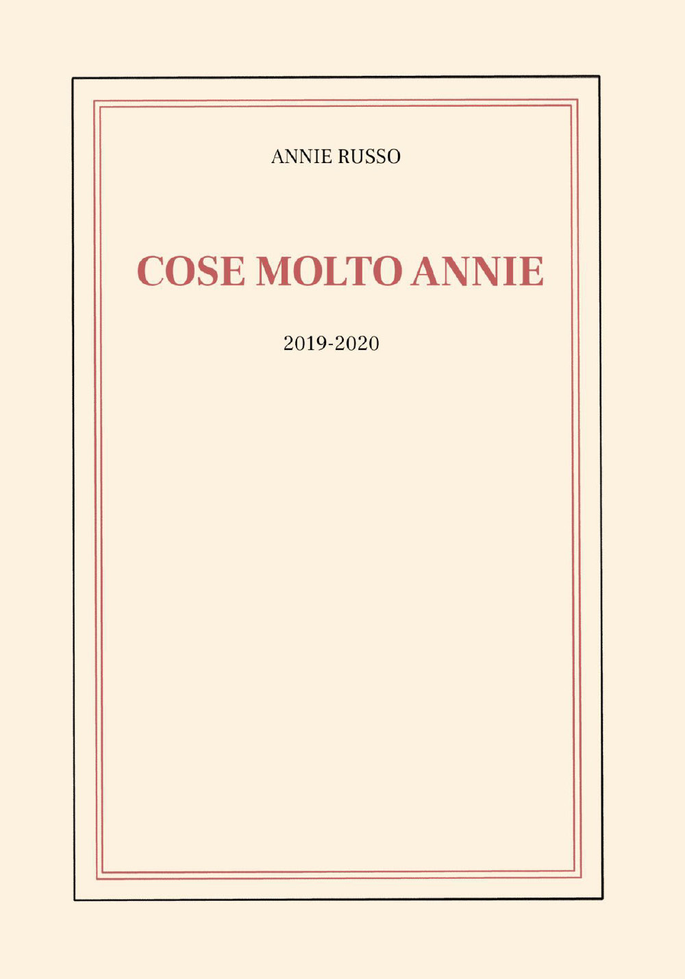 Cose molto Annie (2019-2020). Ediz. italiana e francese