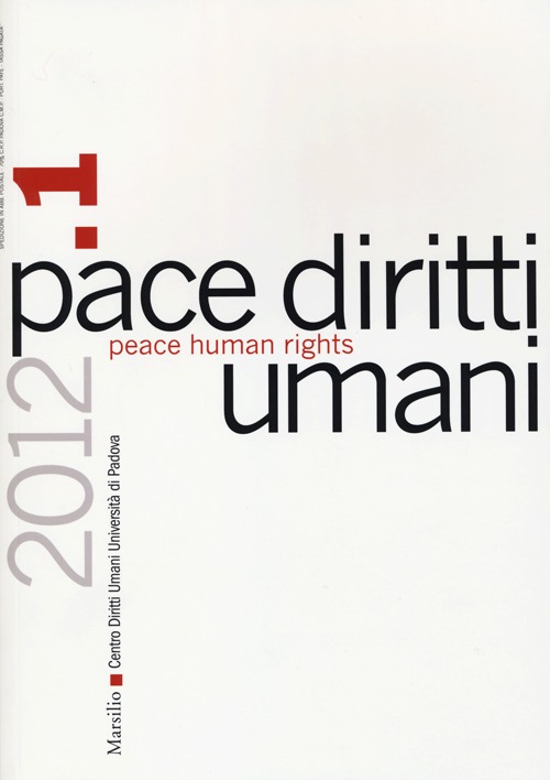 Pace diritti umani-Peace human rights. Vol. 1