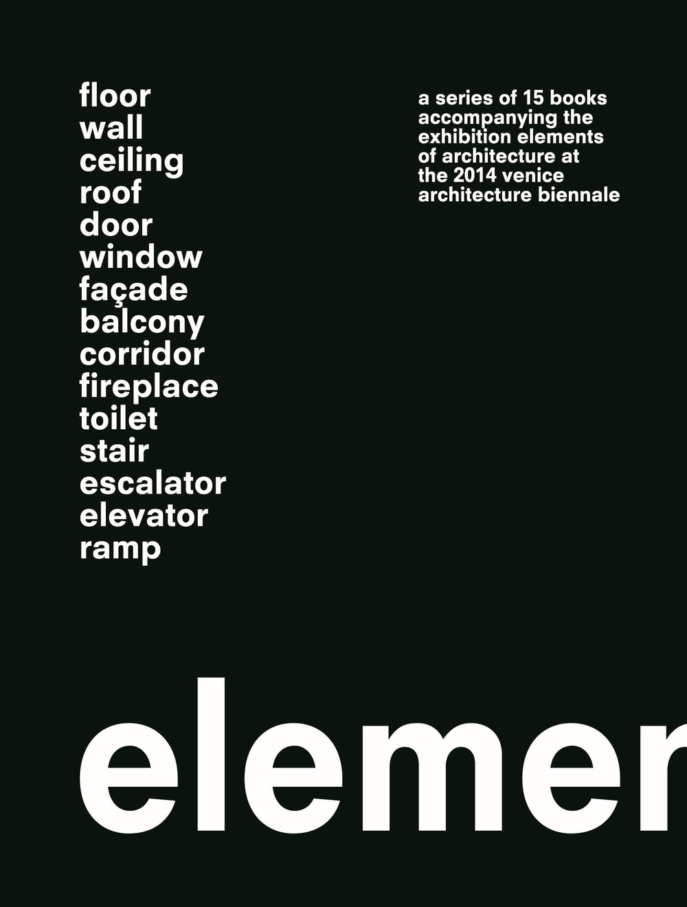 Elements of architecture (Italia)