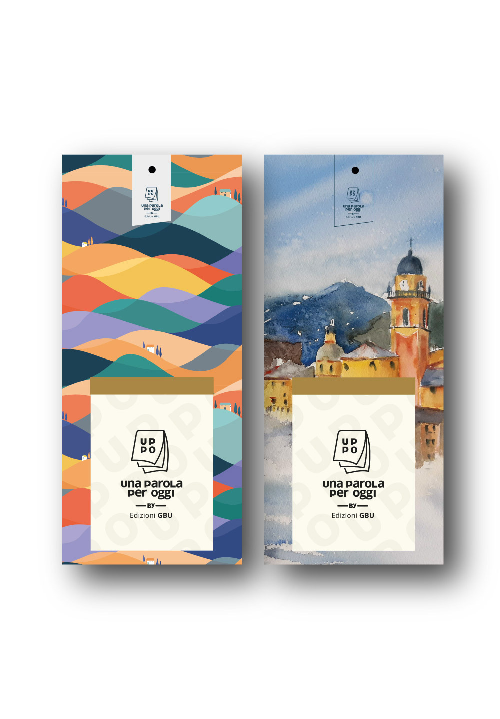 UPPO table 2025. Una parola per oggi. Calendario tradizionale in versione da scrivania che si autosostiene