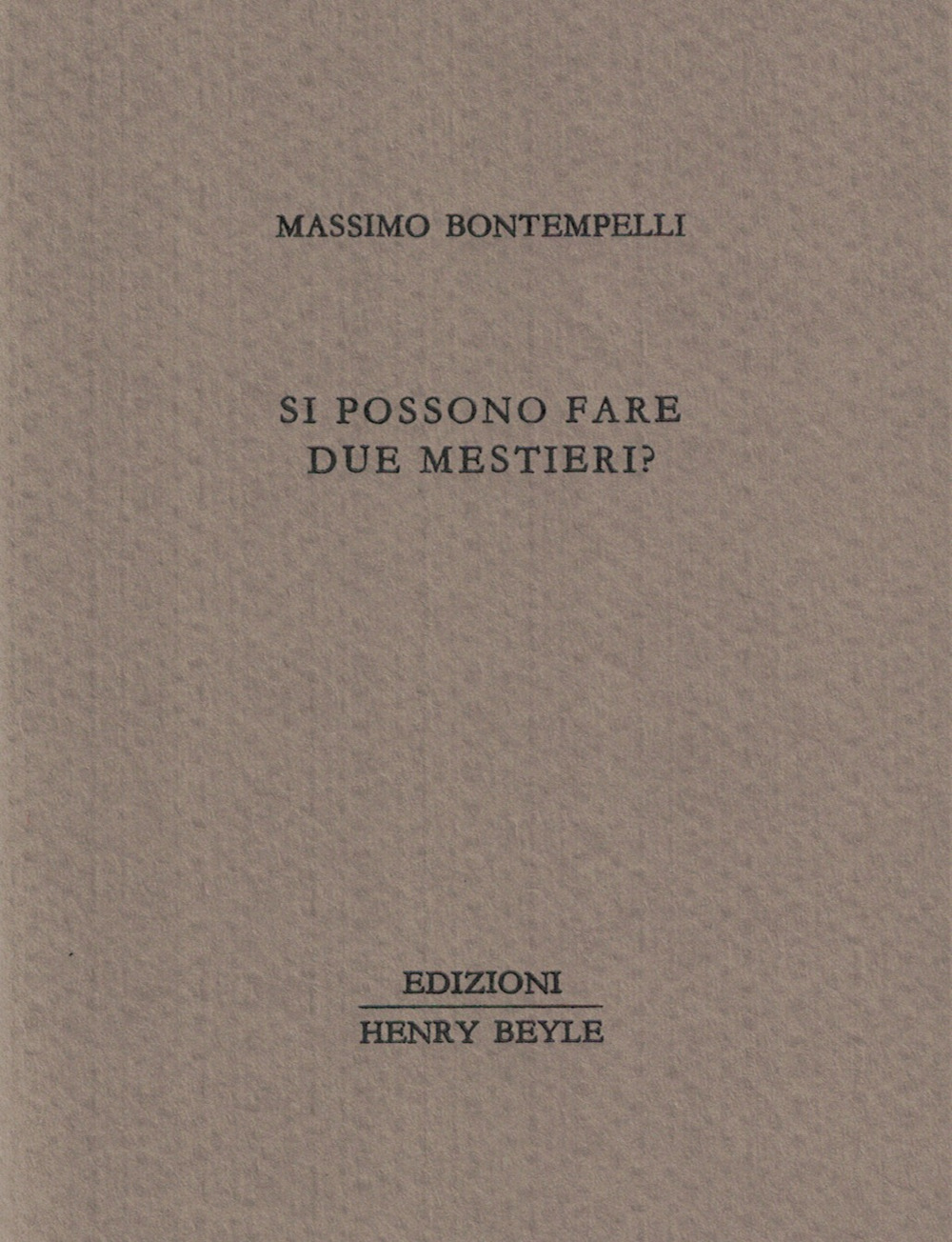 Si possono fare due mestieri?