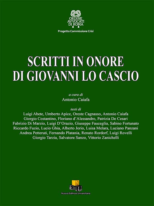 Scritti in onore di Giovanni Lo Cascio
