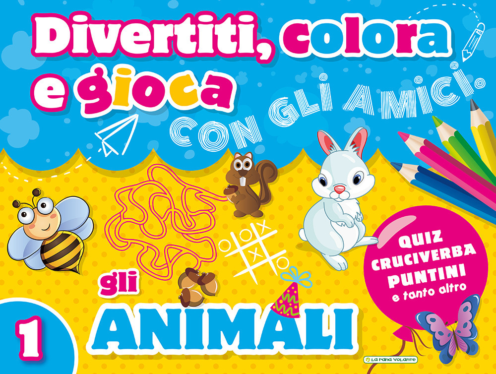 Divertiti, colora e gioca con gli amici. Gli animali